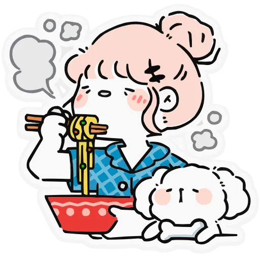 🍜 Эмодзи «Набор эмоджи «Комфортики» из ВК в качестве» для Telegram