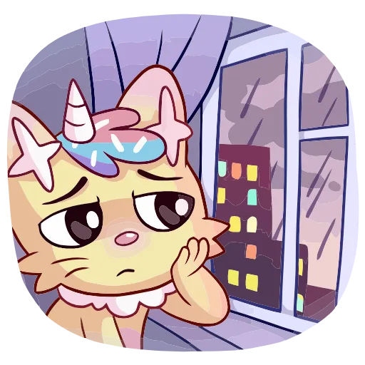 ☹ Эмодзи «Уютненький Кэнди Кэт» для Telegram