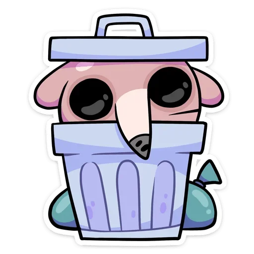 🗑 Стикер «Крекер» для Telegram
