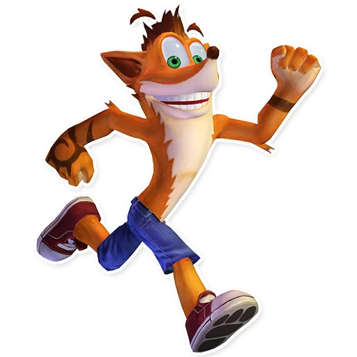 Стикерпак Crash Bandicoot для Telegram — скачать