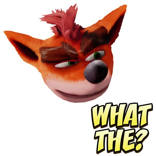 😕 Стикер «Crash Bandicoot N. Sane Trilogy» для Telegram