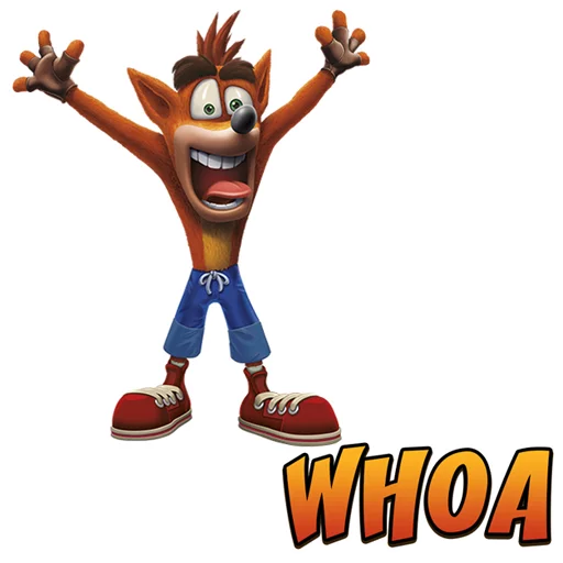 🤗 Стикер «Crash Bandicoot N. Sane Trilogy» для Telegram