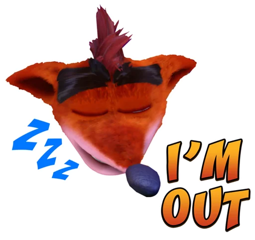😴 Стикер «Crash Bandicoot N. Sane Trilogy» для Telegram