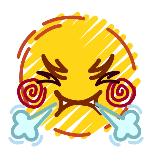 😤 Эмодзи «crayons #emoji» для Telegram