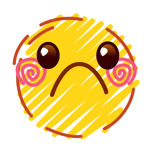 ☹️ Эмодзи «crayons #emoji» для Telegram