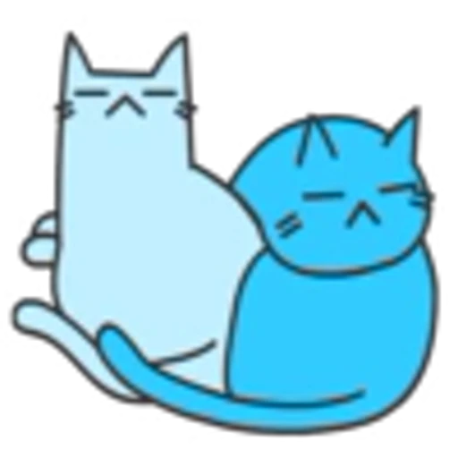 ❤️ Эмодзи «Blue Cat» для Telegram