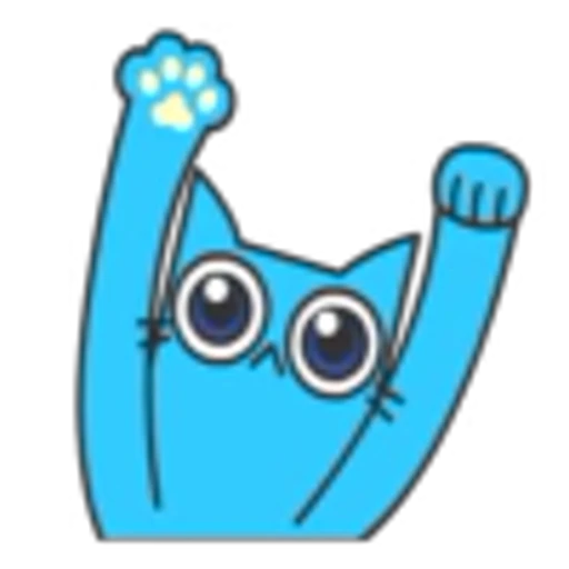 🐱 Эмодзи «Blue Cat» для Telegram