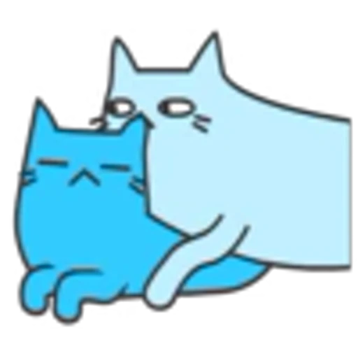 ❤️ Эмодзи «Blue Cat» для Telegram