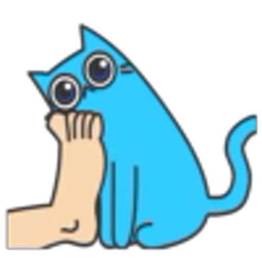 ‼️ Эмодзи «Blue Cat» для Telegram