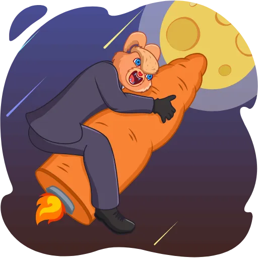 🚀 Стикер «Crazy Bunny» для Telegram