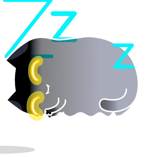 😴 Стикер «Crazy Kitty» для Telegram