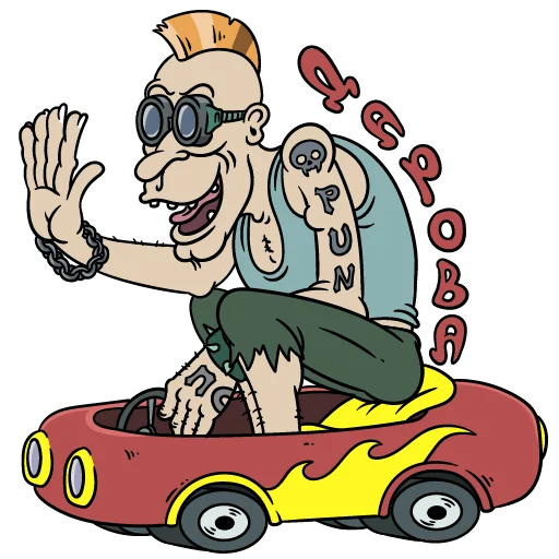 🤪 Стикер «crazy people» для Telegram
