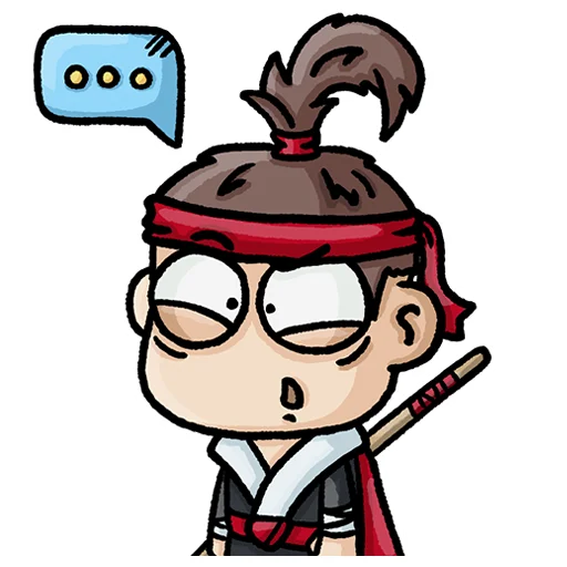😬 Стикер «Самурай» для Telegram