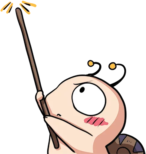 🐌 Стикер «Crazy Snail» для Telegram