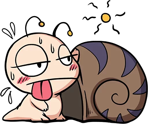 🐌 Стикер «Crazy Snail» для Telegram