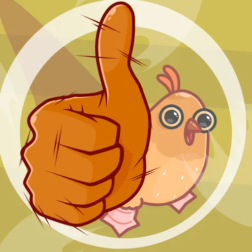 👍 Эмодзи «Безумная Клунька» для Telegram
