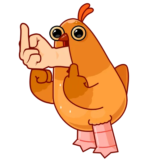 🖕 Эмодзи «Безумная Клунька» для Telegram