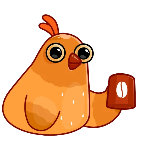 ☕️ Эмодзи «Безумная Клунька» для Telegram