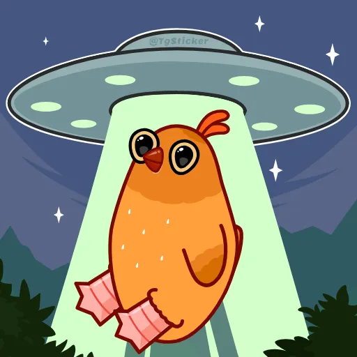 🛸 Эмодзи «Безумная Клунька» для Telegram