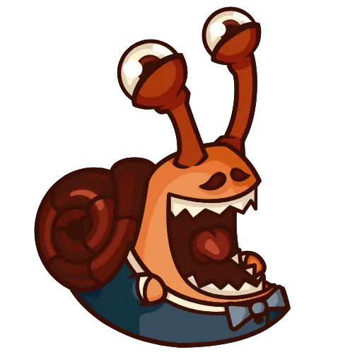 Стикерпак Crazy Snails для Telegram — скачать