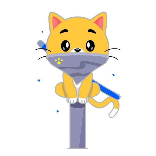 🥷 Эмодзи «Кот Жёлтый» для Telegram