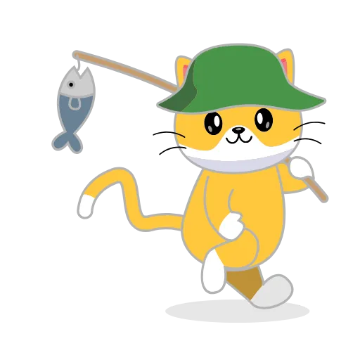 🎣 Эмодзи «Кот Жёлтый» для Telegram