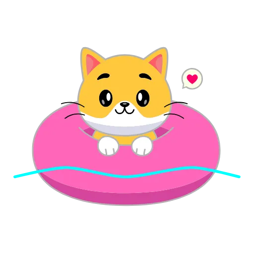 🌊 Эмодзи «Кот Жёлтый» для Telegram