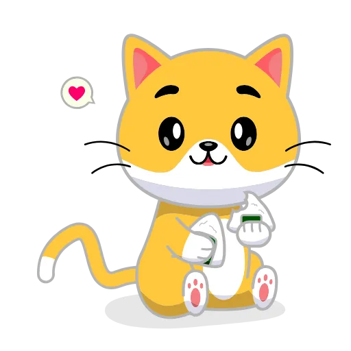 🍽 Эмодзи «Кот Жёлтый» для Telegram