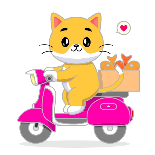 🛵 Эмодзи «Кот Жёлтый» для Telegram