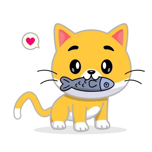 🐟 Эмодзи «Кот Жёлтый» для Telegram