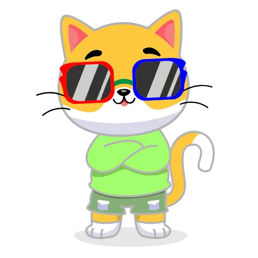😎 Эмодзи «Кот Жёлтый» для Telegram