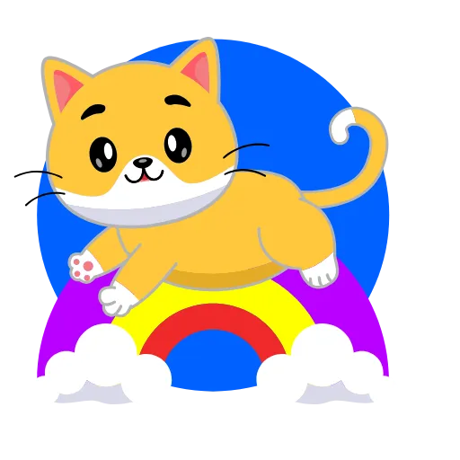 🌈 Эмодзи «Кот Жёлтый» для Telegram