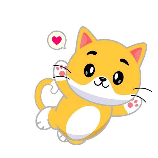 😻 Эмодзи «Кот Жёлтый» для Telegram
