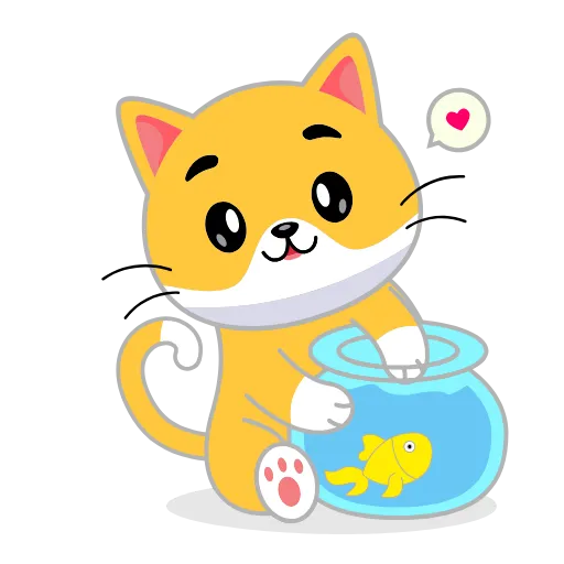 🐠 Эмодзи «Кот Жёлтый» для Telegram