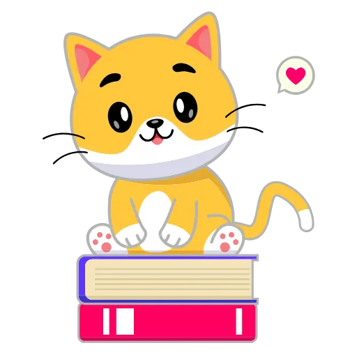 📚 Эмодзи «Кот Жёлтый» для Telegram