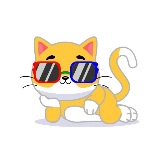 😎 Эмодзи «Кот Жёлтый» для Telegram