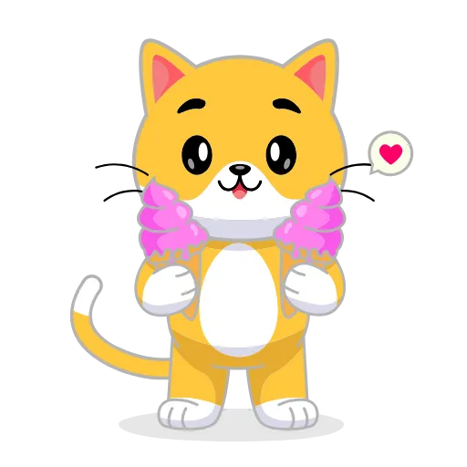 🍦 Эмодзи «Кот Жёлтый» для Telegram