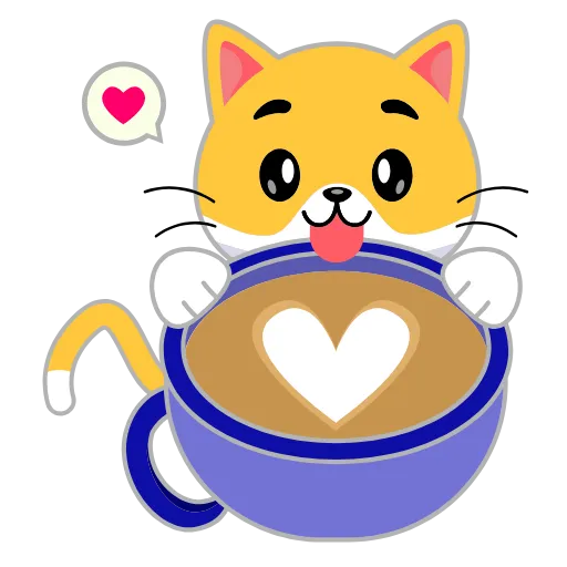 ☕️ Эмодзи «Кот Жёлтый» для Telegram