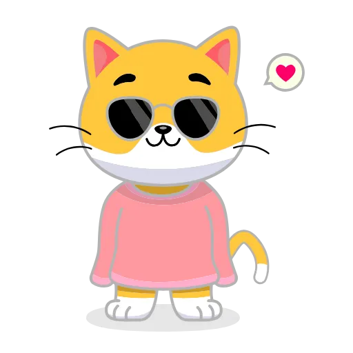 😎 Эмодзи «Кот Жёлтый» для Telegram