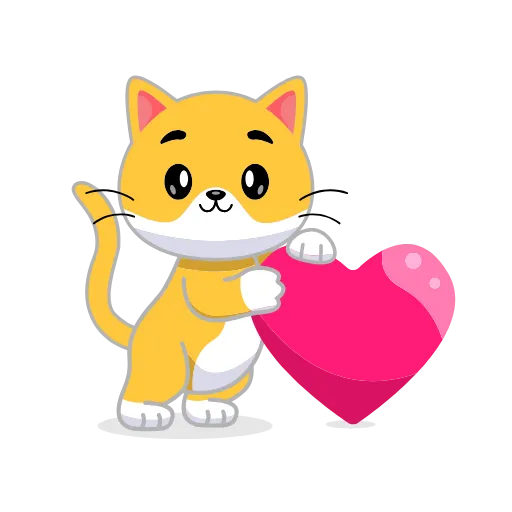 💖 Эмодзи «Кот Жёлтый» для Telegram