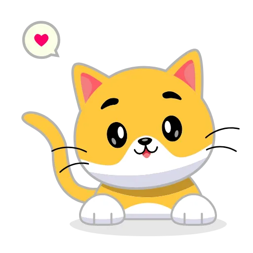 🐈 Эмодзи «Кот Жёлтый» для Telegram