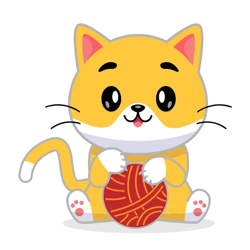 🐈 Эмодзи «Кот Жёлтый» для Telegram