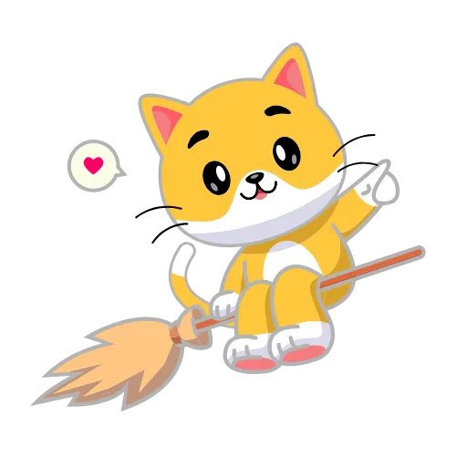 🧹 Эмодзи «Кот Жёлтый» для Telegram