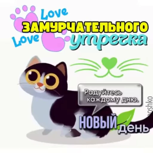 😻 Стикер «Утро и День» для Telegram