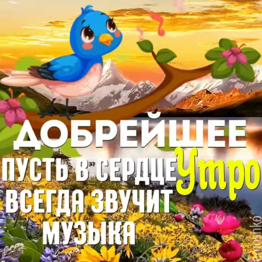 🎶 Стикер «Утро и День» для Telegram
