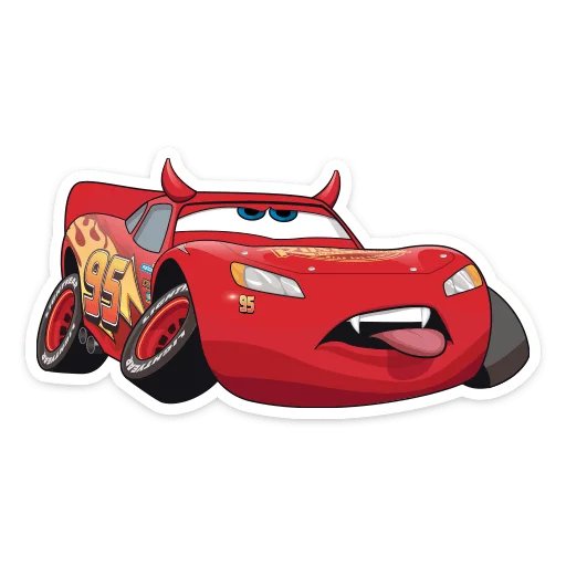 🤪 Стикер «Страшилки с Тачками» для Telegram