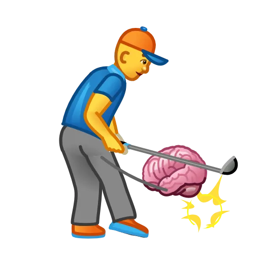 🏌‍♂ Стикер «Creepy Emojis» для Telegram