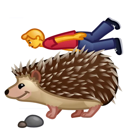 🦔 Стикер «Creepy Emojis» для Telegram