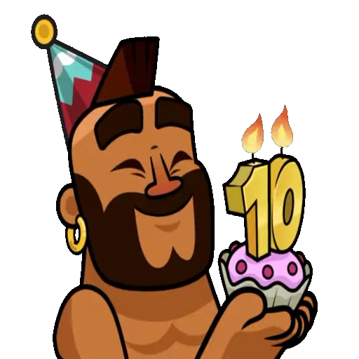 🥳 Стикер «Clash Royale emotes» для Telegram
