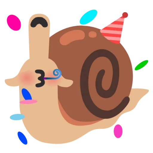 🥳 Стикер «кринж улитки» для Telegram